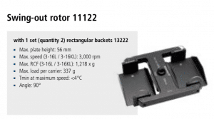 Centrífuga Sigma 3-16L e 3-16 KL rotor 11122 imagem 22