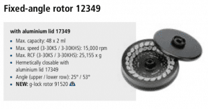 Ultracentrífuga de Bancada Sigma 3-30KS e 3-30KHS rotor 12349 imagem 12
