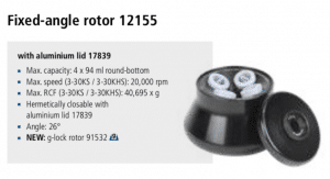 Ultracentrífuga de Bancada Sigma 3-30KS e 3-30KHS rotor 12155 imagem 21