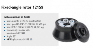 Ultracentrífuga de Bancada Sigma 3-30KS e 3-30KHS rotor 12159 imagem 22