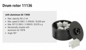 Ultracentrífuga de Bancada Sigma 3-30KS e 3-30KHS rotor 11136 imagem 5