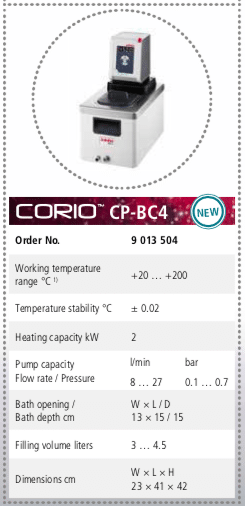 Banho de Aquecimento Julabo Corio CP até 200ºC imagem 2
