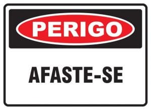 Perigo afaste - boas praticas laboratorio