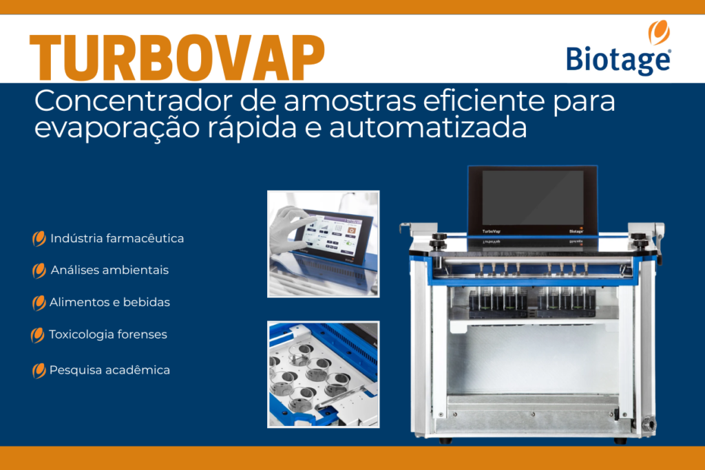 TurboVap Concentrador de amostras eficiente para evaporação rápida e automatizada